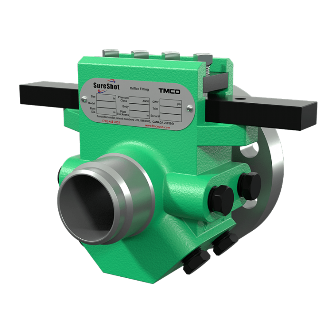 Medidor de orificio de cámara simple para medición de gas | SureShot® Single Chamber Orifice Fitting | TMCO.